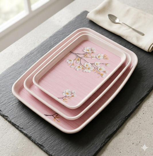 Melamine Serving Tray 3pcs