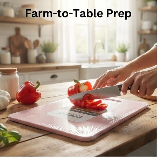 3-Piece Color-Coded Kitchen Cutting Board Set | Non-Slip Plastic Chopping Boards