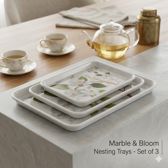 Melamine Serving Tray 3pcs