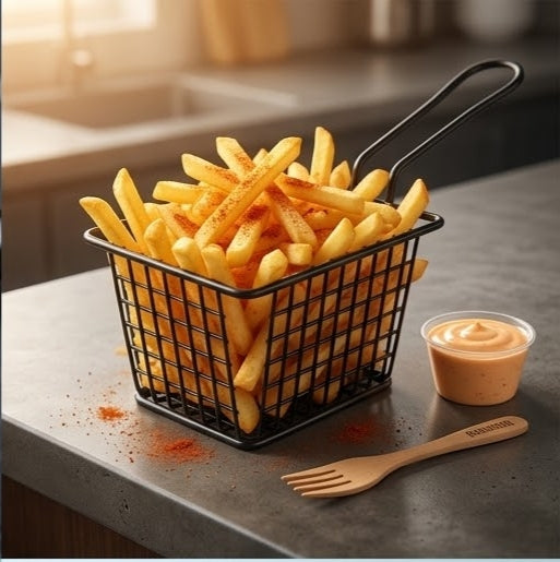 Mini Fries Basket Black