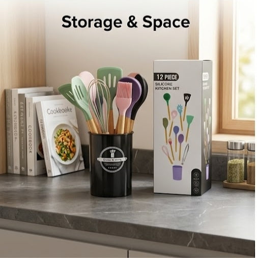 Silicon Spoon Basket 12 pcs