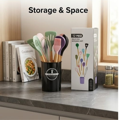 Silicon Spoon Basket 12 pcs