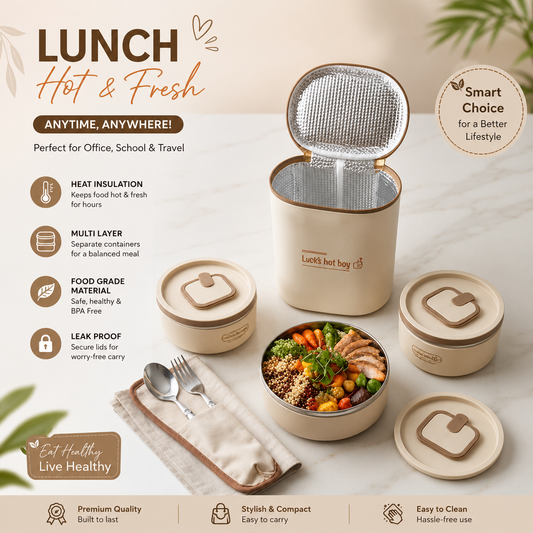 Premium Insulated Lunch Box Set – Office Lunch Box