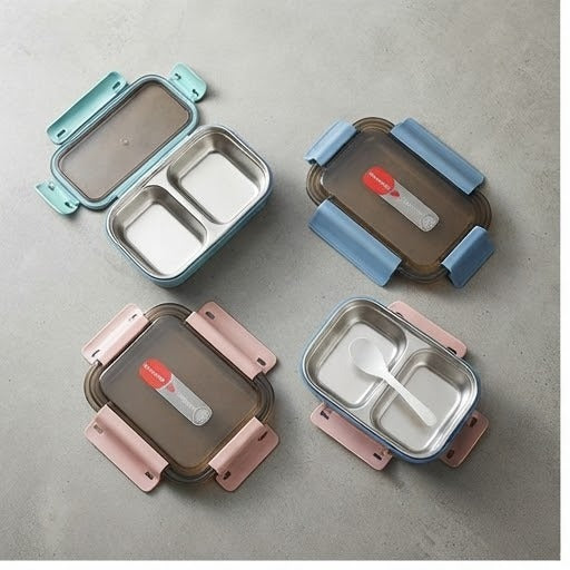 Steel Lunch Box | Leak-Proof Stainless Steel Meal Prep Container