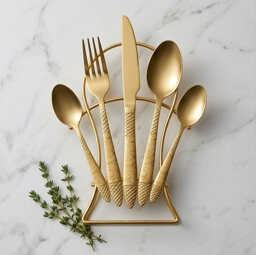 Cutlery Set Golden ( 18 pcs )