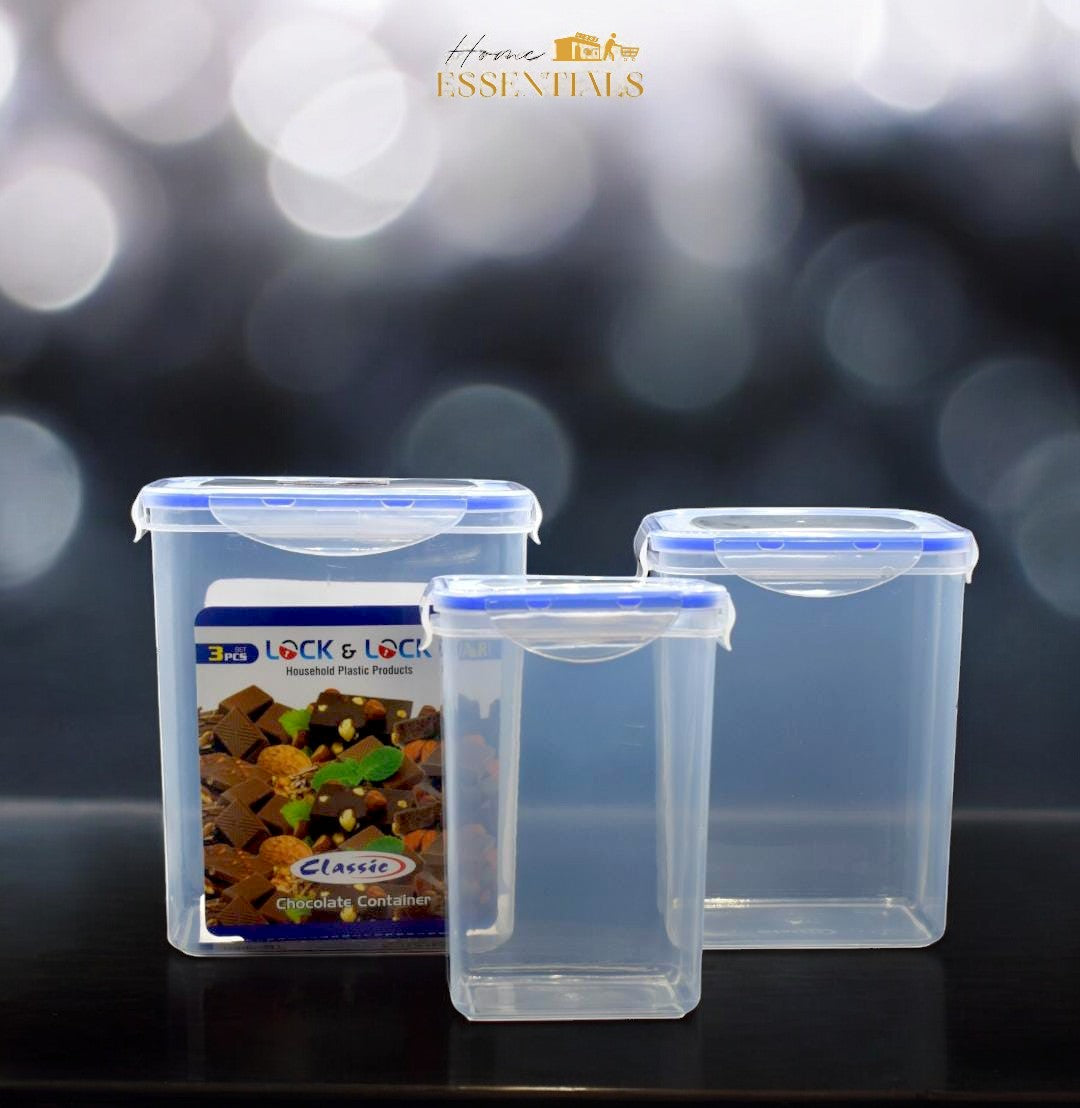 Lock And Lock Jar Set (3pcs)