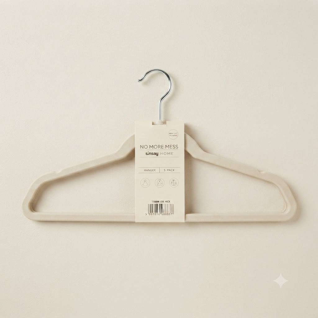Steel & Velvet Hanger (5pcs set )  | Premium Non-Slip Clothes Organizer