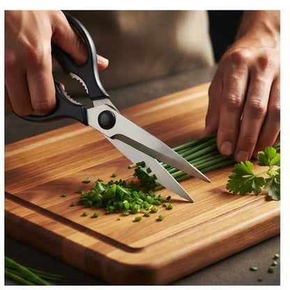 Professional Kitchen Scissors | Heavy-Duty Multi-Purpose Food & Meat Cutting Shears
