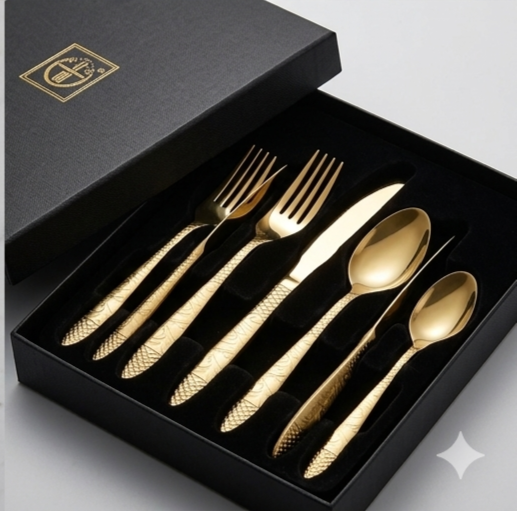 Cutlery Set Golden ( 18 pcs )
