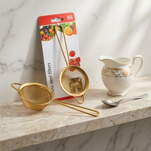 Golden Tea Strainer
