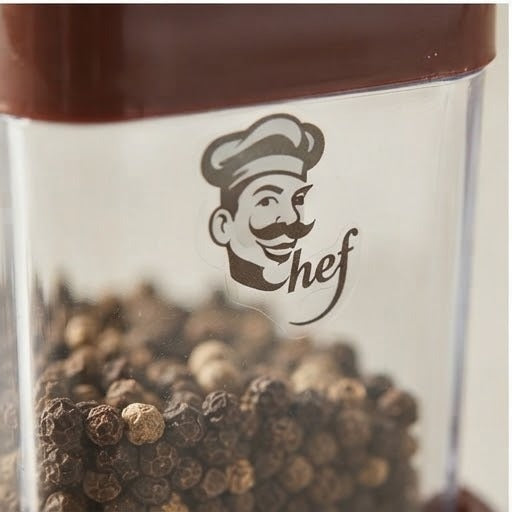 Chef Style Salt & Pepper Dispenser Stand Set | Double Spice Shaker Holder