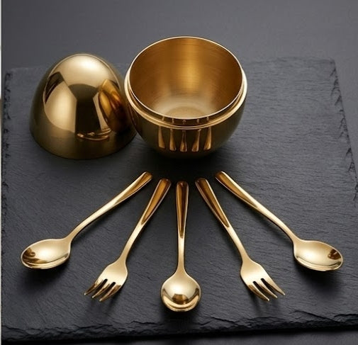 Golden Egg Cutlery (7 Pcs)