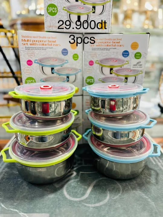 Stainless Steel Bowl Set ( 3 pcs )