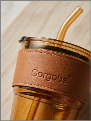 Leather Glass Bottle