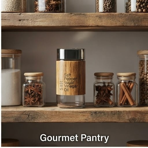 Salt & Pepper Dispenser (1 pcs) | Elegant Kitchen Spice & Namak Dani Holder