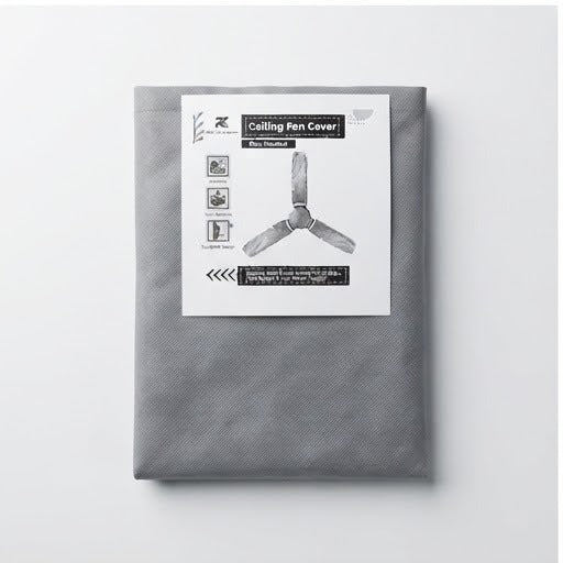 Universal Ceiling Fan Cover – Dust Protection & Fan Cleaning Cover