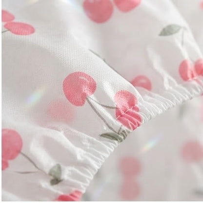 Cute Cherry Print AC Cover | Dust-Proof & Washable Split Air Conditioner Cover