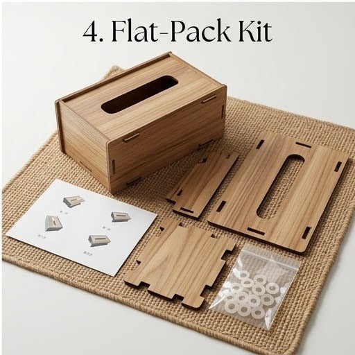 Folding Tissue Box