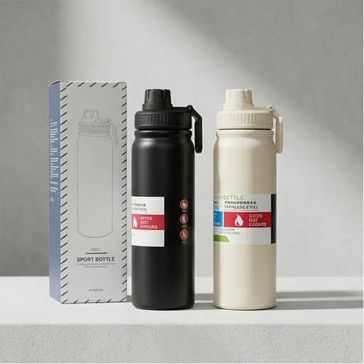 Flip bottel stainless steel (800ml)