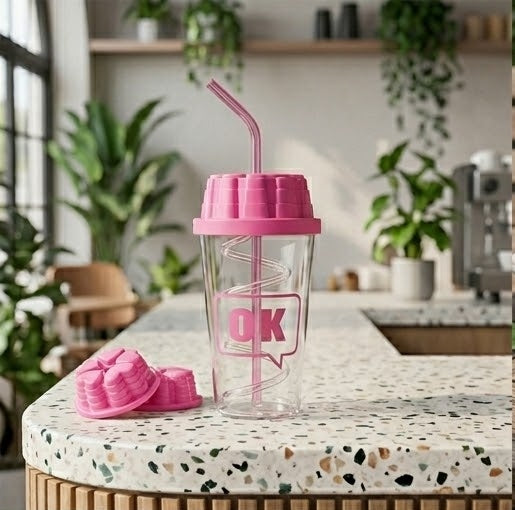 Acrylic Straw Glass