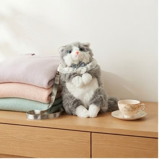 Cat Crossbody Bag | Cute Stuffed Animal Shoulder Purse