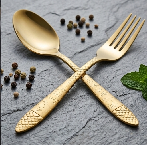 Cutlery Set Golden ( 18 pcs )