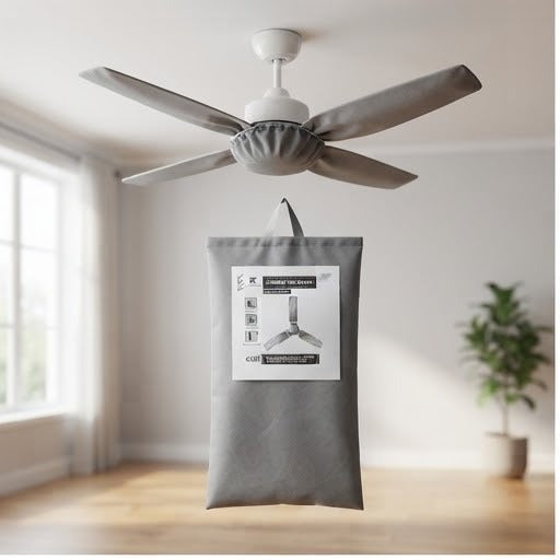 Universal Ceiling Fan Cover – Dust Protection & Fan Cleaning Cover